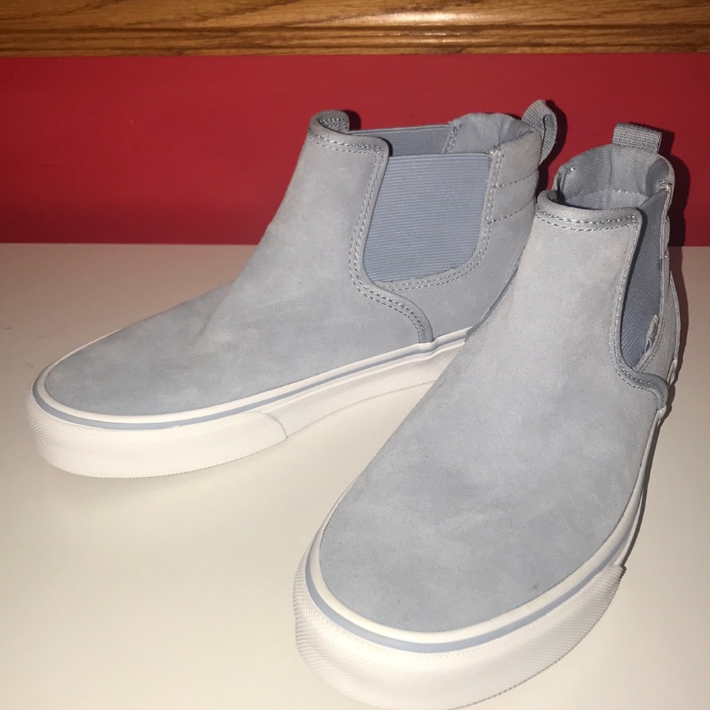 Brand new light blue Vans